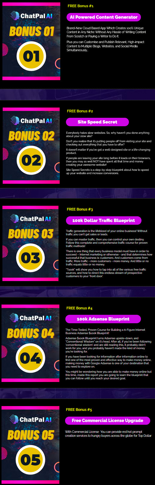 ChatPal AI Review Bonuses