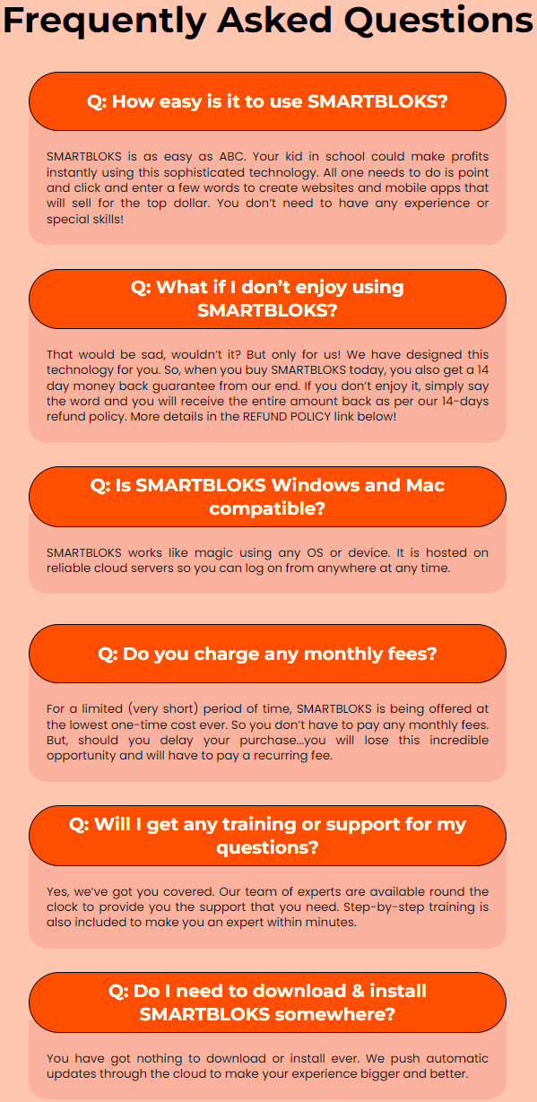 SmartBloks Review FAQs